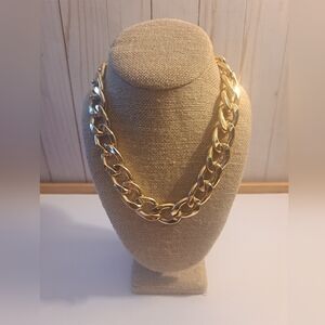 Express Bold Chunky Statement Goldtone Chain Necklace
